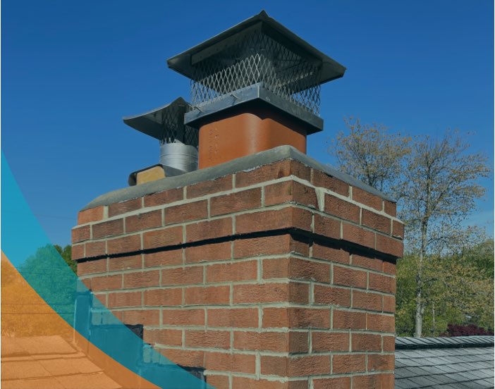 brick chimney in need of repair